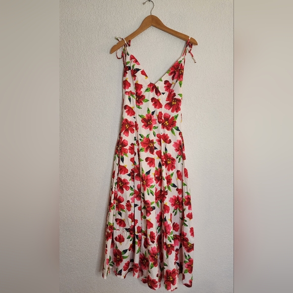 Free People Cotton Floral Finer Things Midi Dress - Picture 9 of 12
